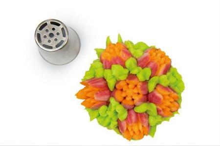 BOCCHETTA INOX FLOWER TUBE 04 D.25MM per sac a poche SILIKOMART