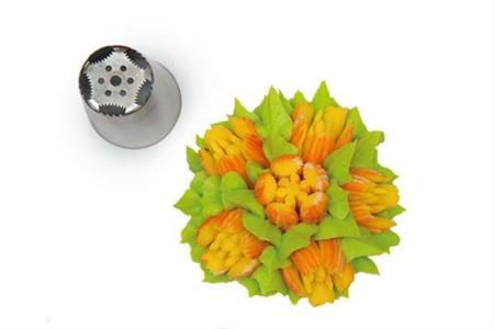 BOCCHETTA INOX FLOWER TUBE 08 D.25MM per sac a poche SILIKOMART