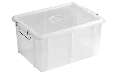 CASS.BOX C/COP.45X35X25 LT30 TRASPARENTE Giganplast