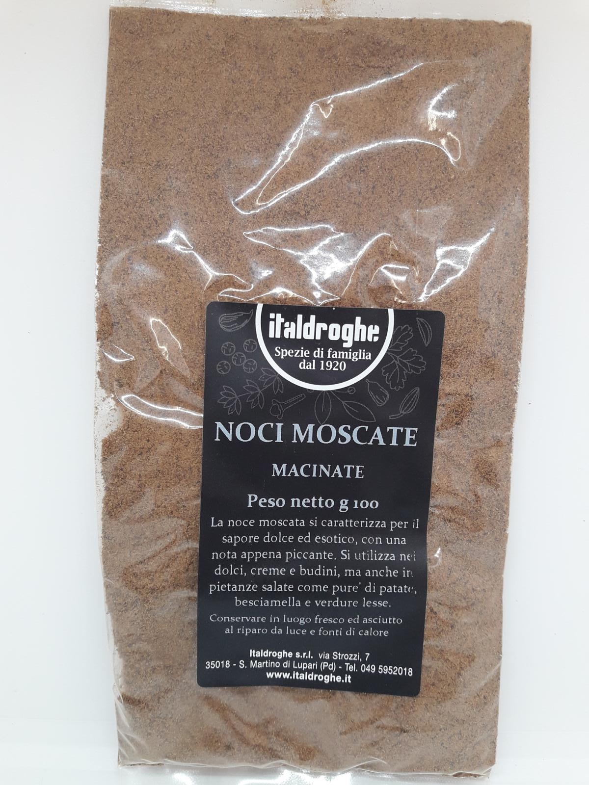 NOCE MOSCATA MACINATA 100gr Italdroghe                             25/ct